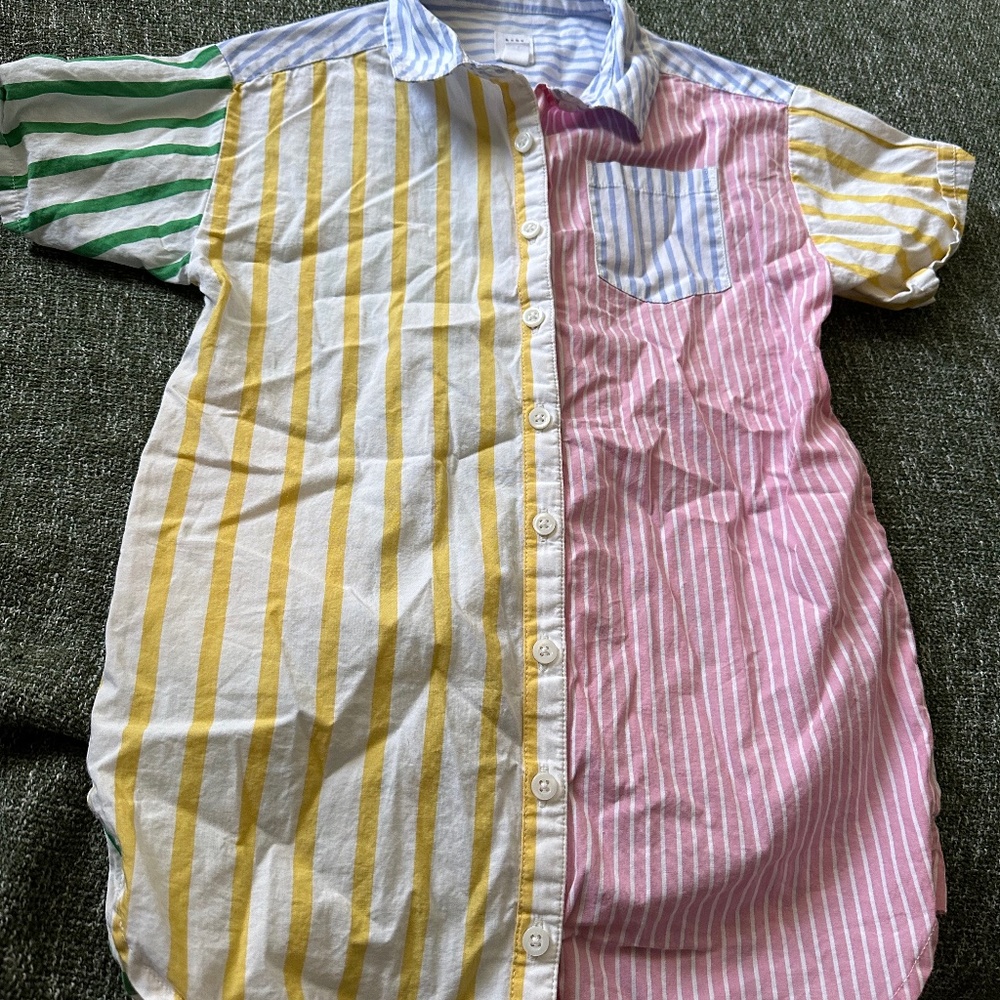 GAP size 4 multi color stripe dress